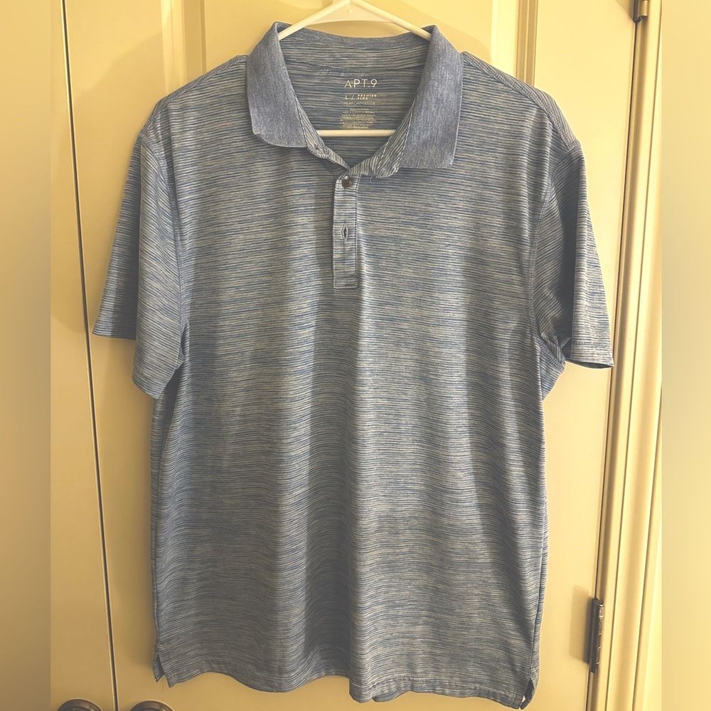 Apt 9 Mens Large Blue Polo